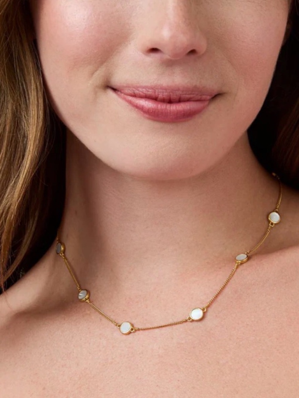 Julie Vos Valencia Delicate Station Necklace
